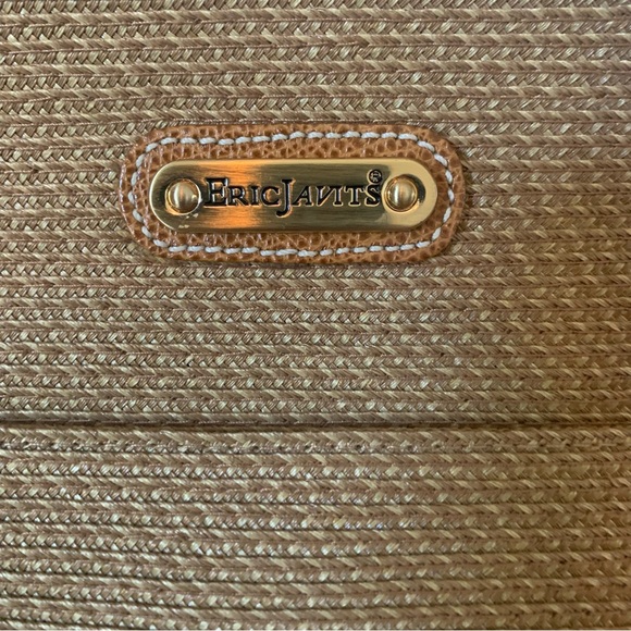 Eric Javits Natural Woven Tan Straw Shoulder Bag Purse Summer - Picture 2 of 16